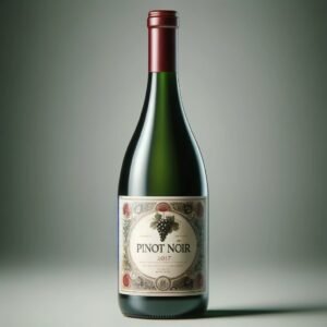 A bottle of Pinot noir red wine