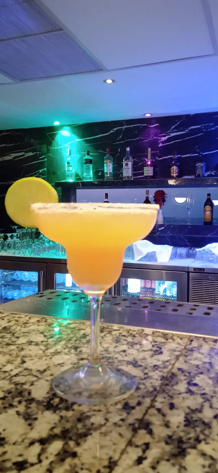 peach margarita mocktail